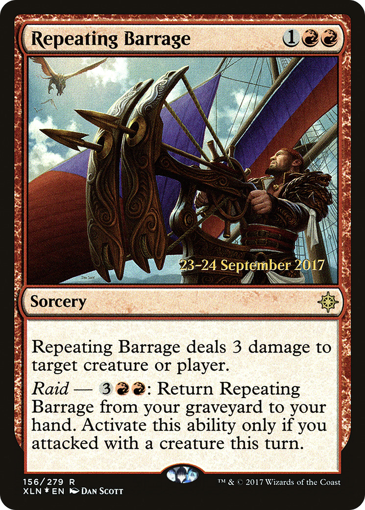 Image of Repeating Barrage (PRE-156S) - Ixalan Promos Foil