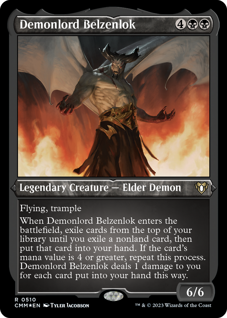 Image of Demonlord Belzenlok (CMM-510) - Commander Masters Etched Foil