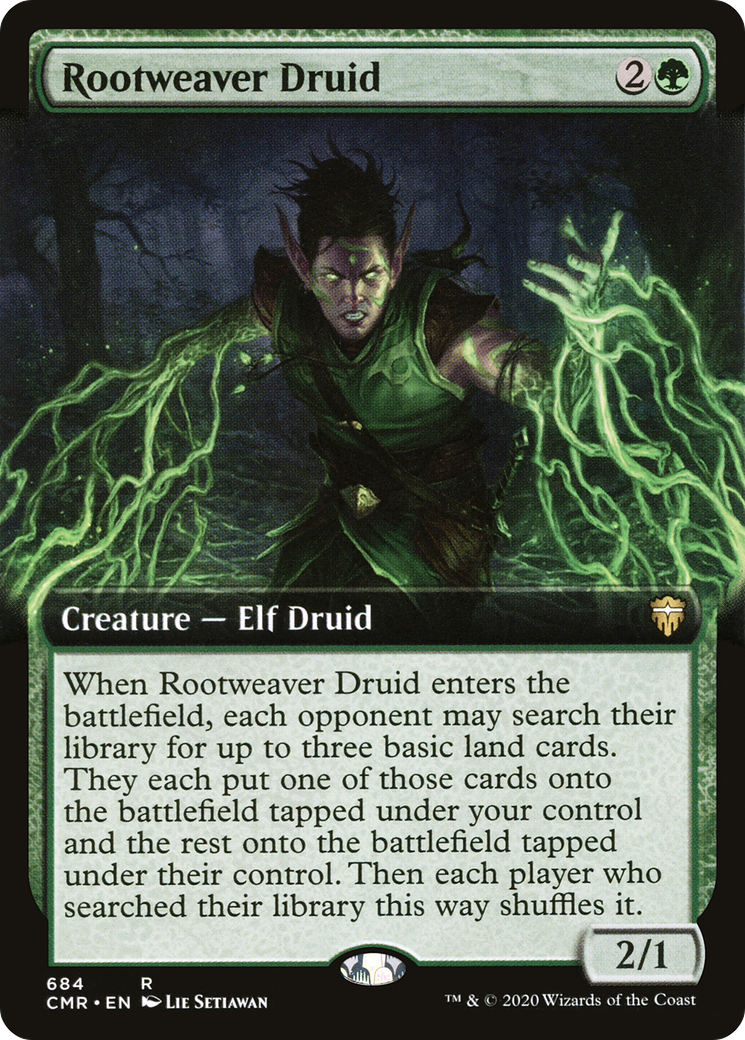 Image of Rootweaver Druid (Extended Art) (CMR-684) - Commander Legends: (Extended Art)