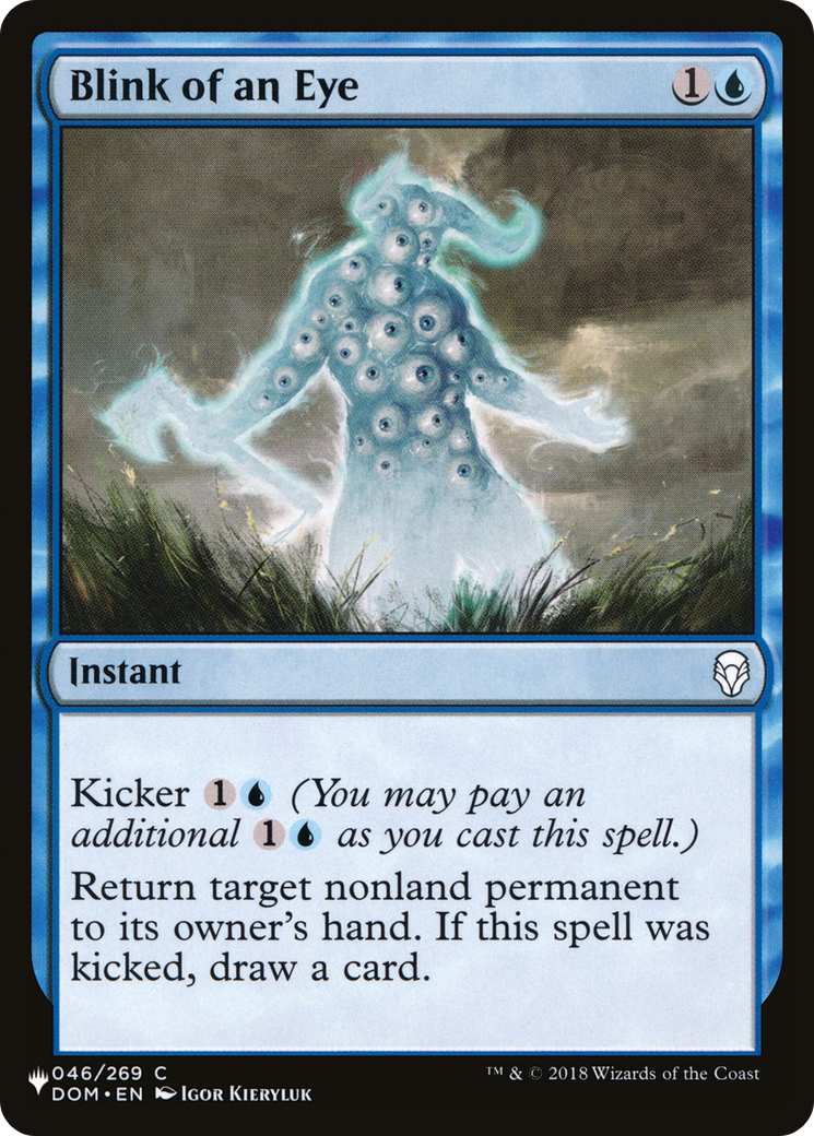Image of Blink of an Eye (LIST-DOM-46) - The List