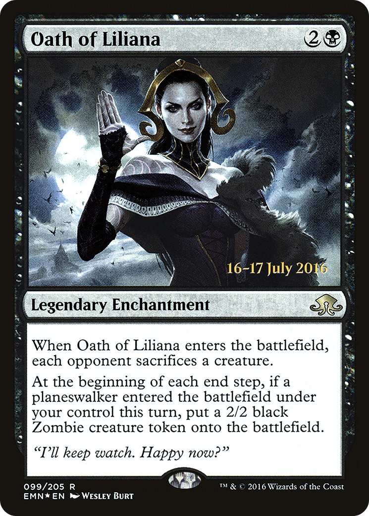 Image of Oath of Liliana (PRE-99S) - Eldritch Moon Promos Foil