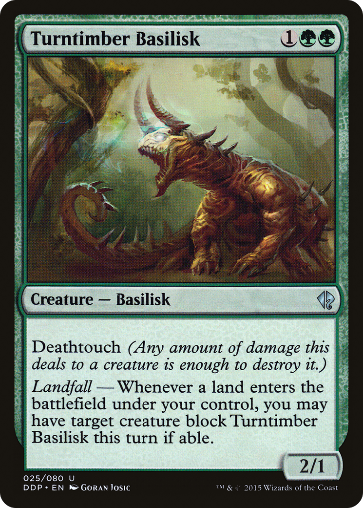 Image of Turntimber Basilisk (DDP-025) - Duel Decks: Zendikar vs. Eldrazi
