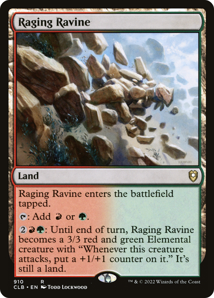 Image of Raging Ravine (CLB-910) - Commander Legends: Battle for Baldur's Gate