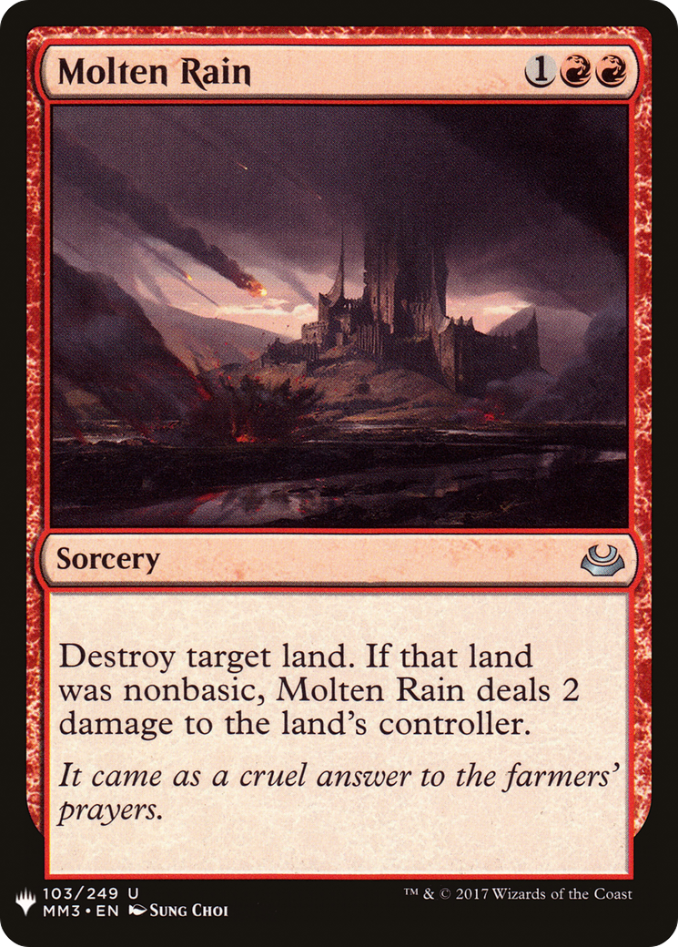 Image of Molten Rain (LIST-MM3-103) - The List