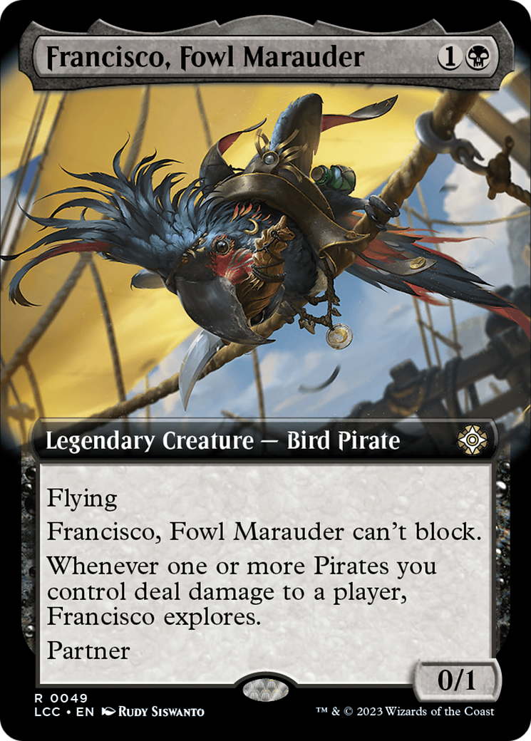 Image of Francisco, Fowl Marauder (Extended Art) (LCC-049) - The Lost Caverns of Ixalan Commander: (Extended Art)