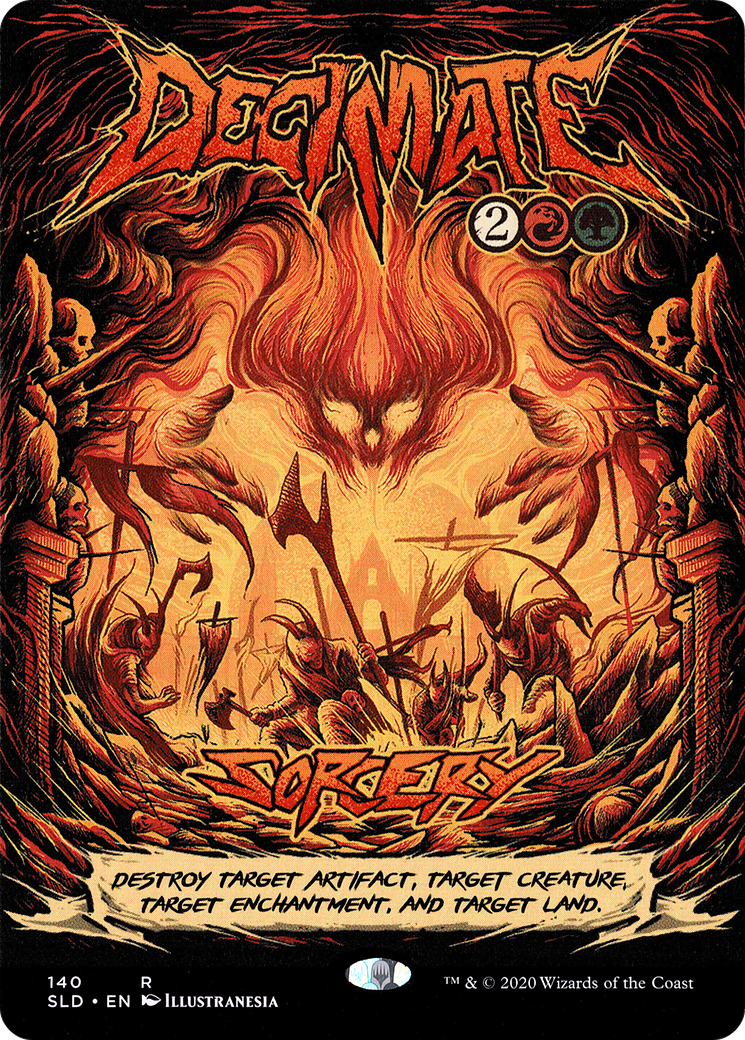 Image of Decimate (SLD-140) - Secret Lair Drop (Borderless)