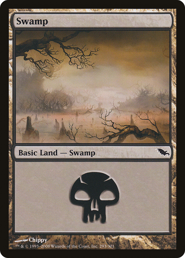 Image of Swamp (293) (SHM-293) - Shadowmoor Foil