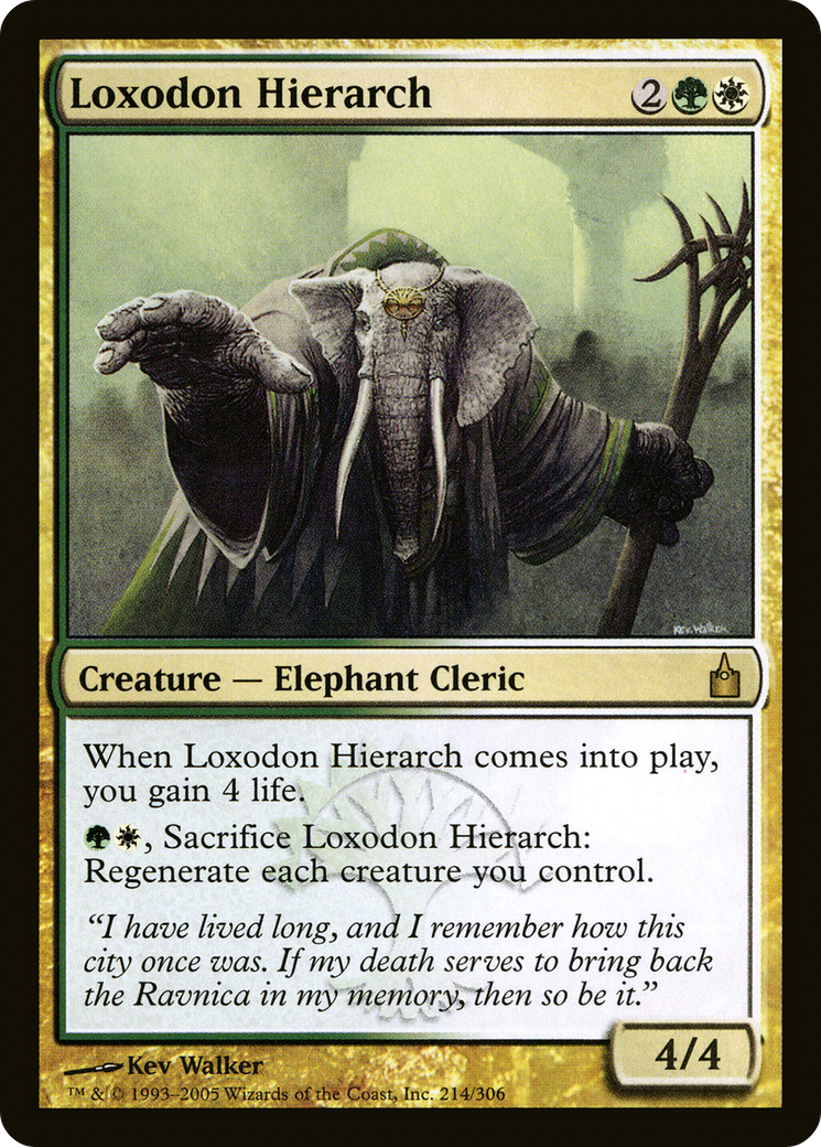 Image of Loxodon Hierarch (RAV-214) - Ravnica: City of Guilds