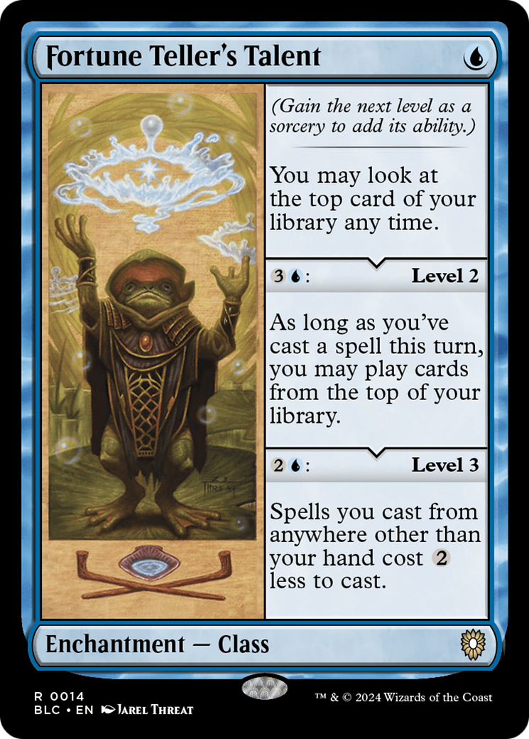 Image of Fortune Teller's Talent (BLC-014) - Bloomburrow Commander