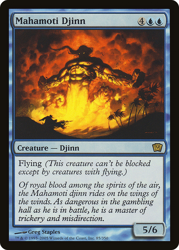 Image of Mahamoti Djinn (9ED-085) - 9th Edition