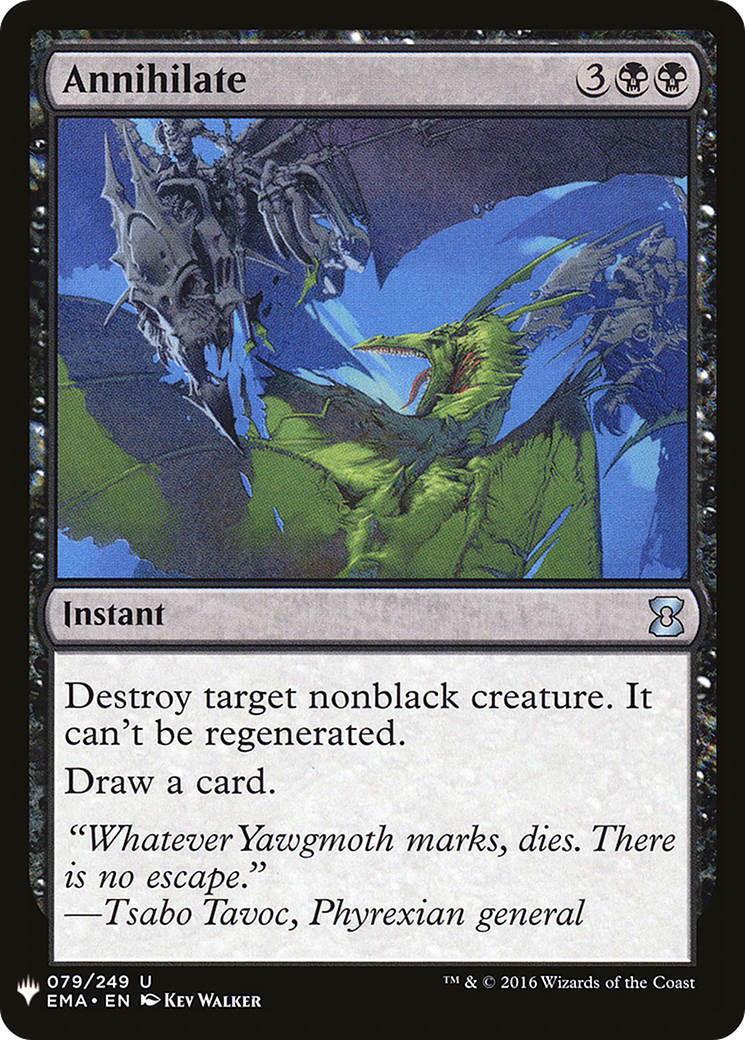 Image of Annihilate (LIST-EMA-79) - The List