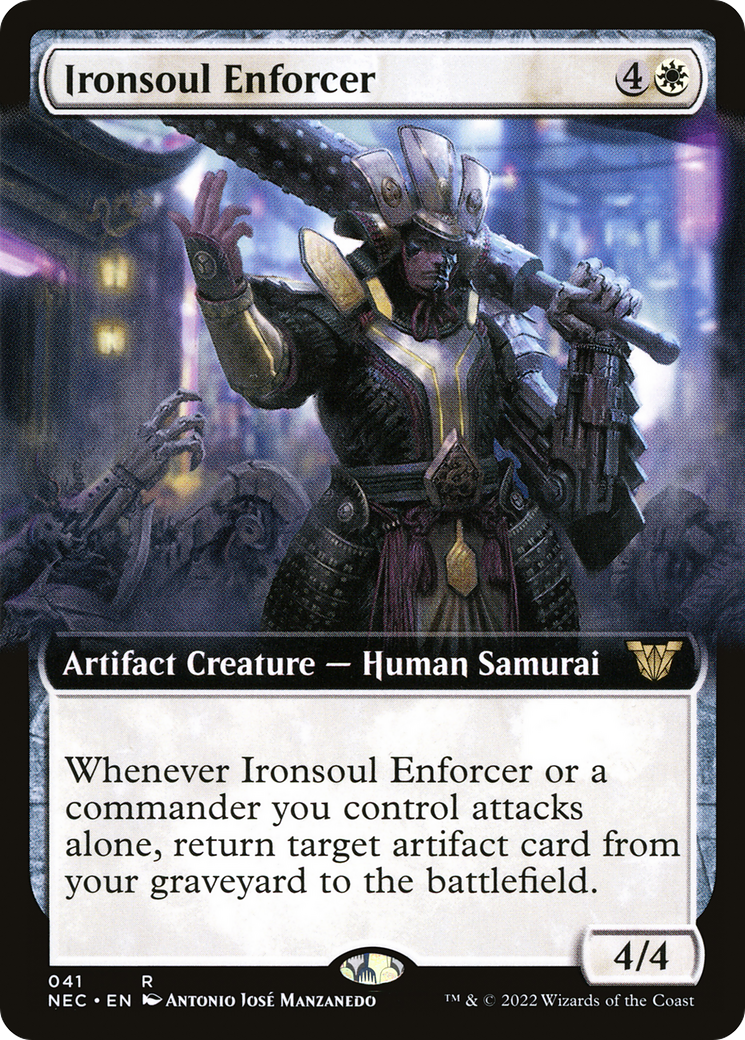 Image of Ironsoul Enforcer (Extended Art) (NEC-041) - Neon Dynasty Commander: (Extended Art)