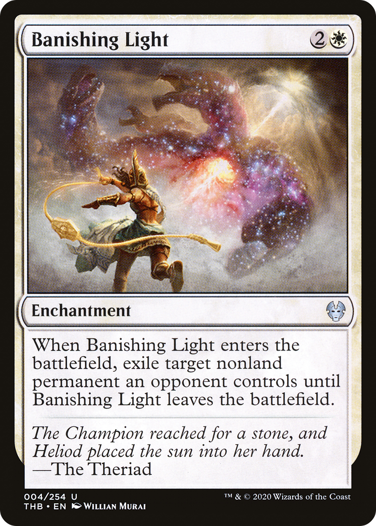 Image of Banishing Light (THB-004) - Theros Beyond Death Foil