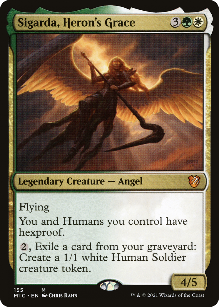 Image of Sigarda, Heron's Grace (MIC-155) - Midnight Hunt Commander