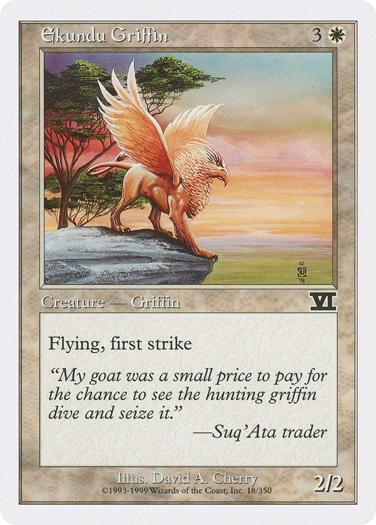 Image of Ekundu Griffin (6ED-018) - Classic Sixth Edition