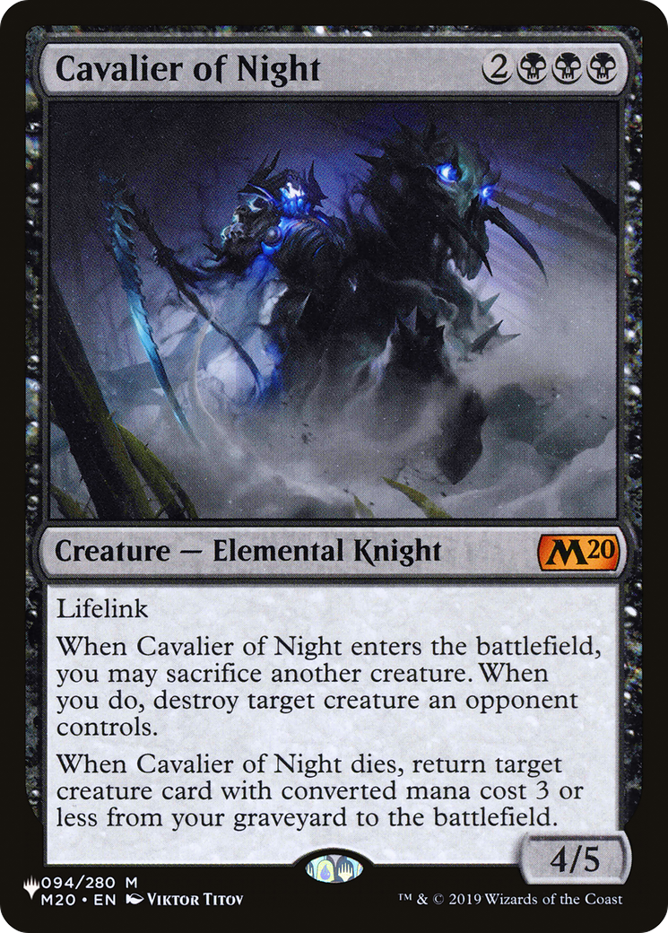 Image of Cavalier of Night (LIST-M20-94) - The List