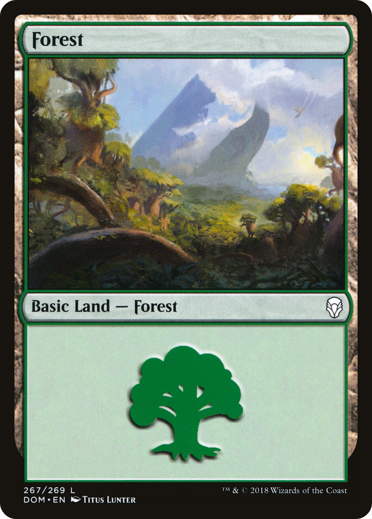 Image of Forest (267) (DOM-267) - Dominaria