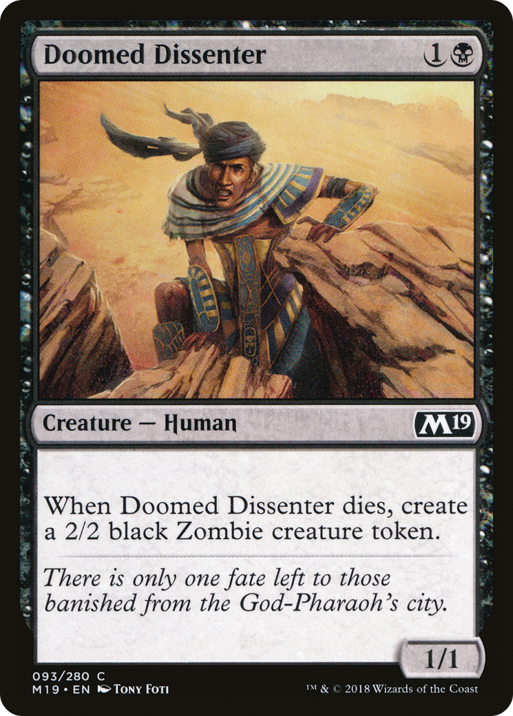 Image of Doomed Dissenter (M19-093) - Core Set 2019 Foil