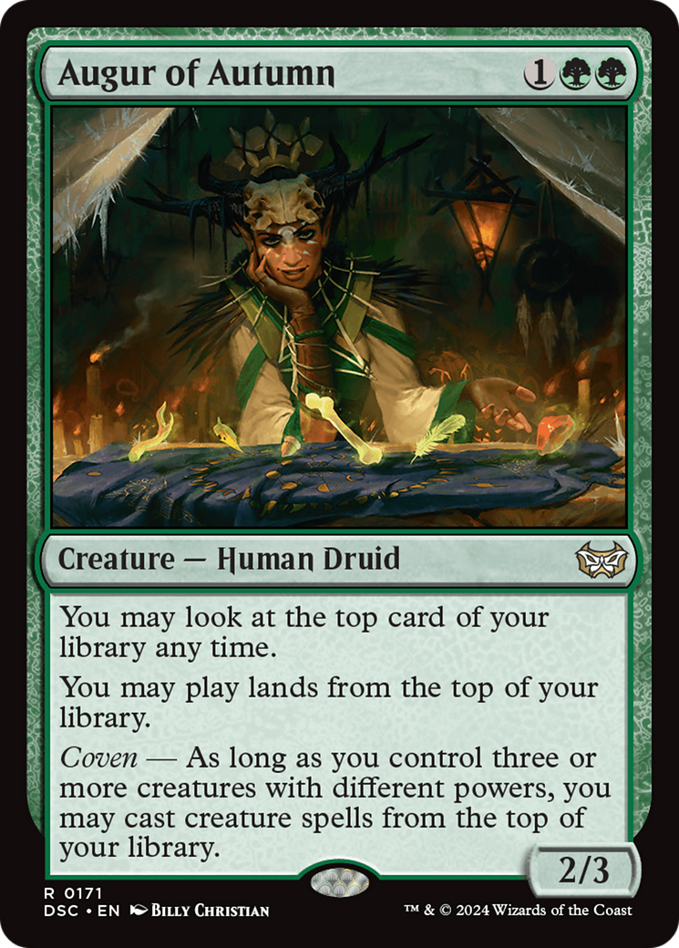 Image of Augur of Autumn (DSC-171) - Duskmourn: House of Horror Commander