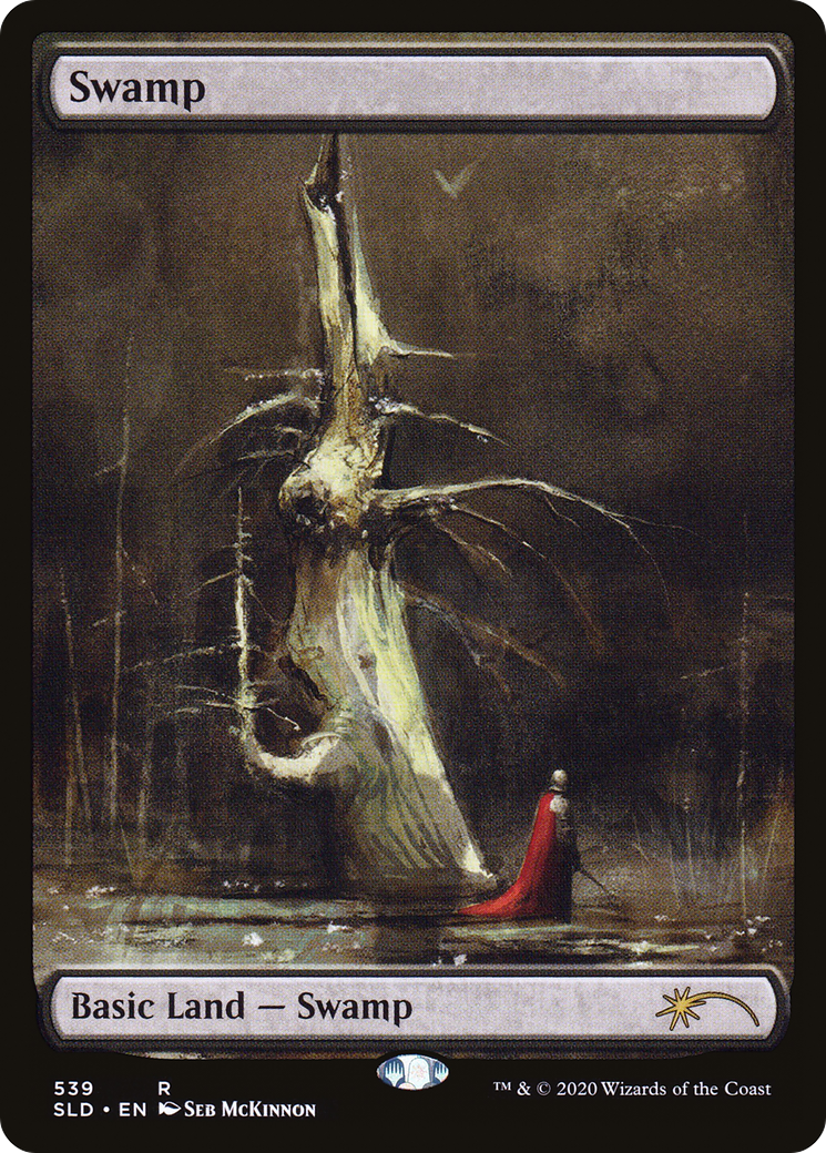 Image of Swamp (539) (Seb Mckinnon) (SLD-539) - Secret Lair Drop Foil