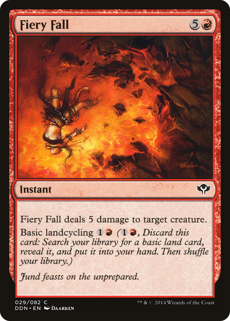 Image of Fiery Fall (DDN-029) - Duel Decks: Speed vs. Cunning