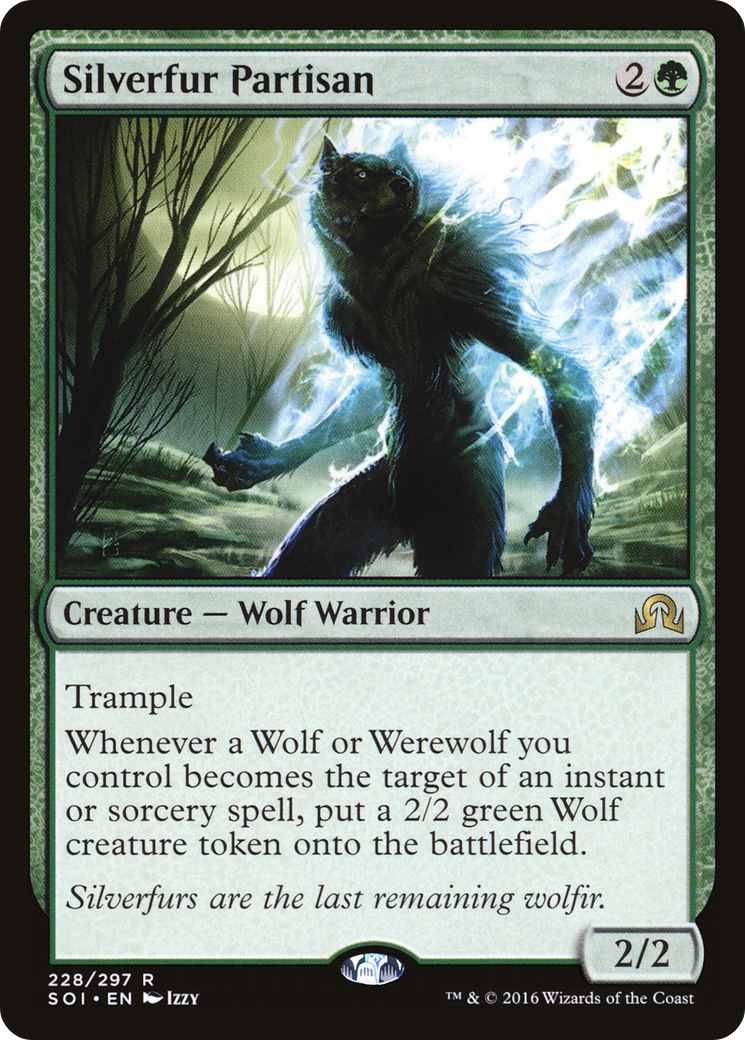 Image of Silverfur Partisan (SOI-228) - Shadows over Innistrad