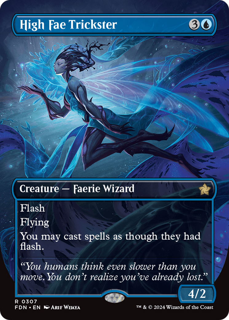 Image of High Fae Trickster (Borderless) (FDN-307) - Foundations (Borderless)