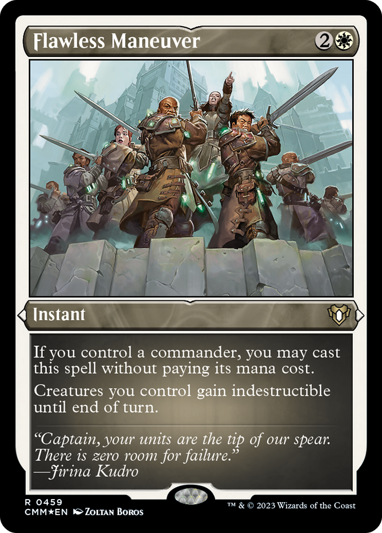 Image of Flawless Maneuver (CMM-459) - Commander Masters Etched Foil