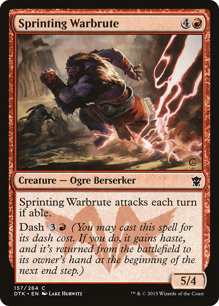 Image of Sprinting Warbrute (DTK-157) - Dragons of Tarkir Foil