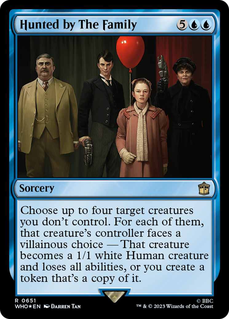 Image of Hunted by The Family (Surge Foil) (WHO-651) - Doctor Who Foil