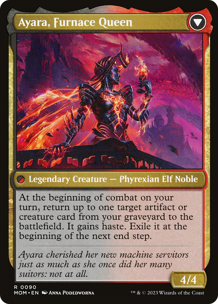 Image of Ayara, Widow of the Realm (MOM-090) - March of the Machine Foil