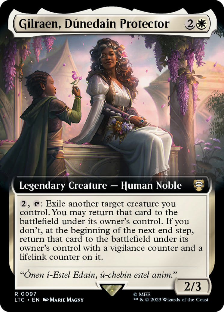 Image of Gilraen, Dunedain Protector (Extended Art) (LTC-097) - Tales of Middle-earth Commander: (Extended Art) Foil