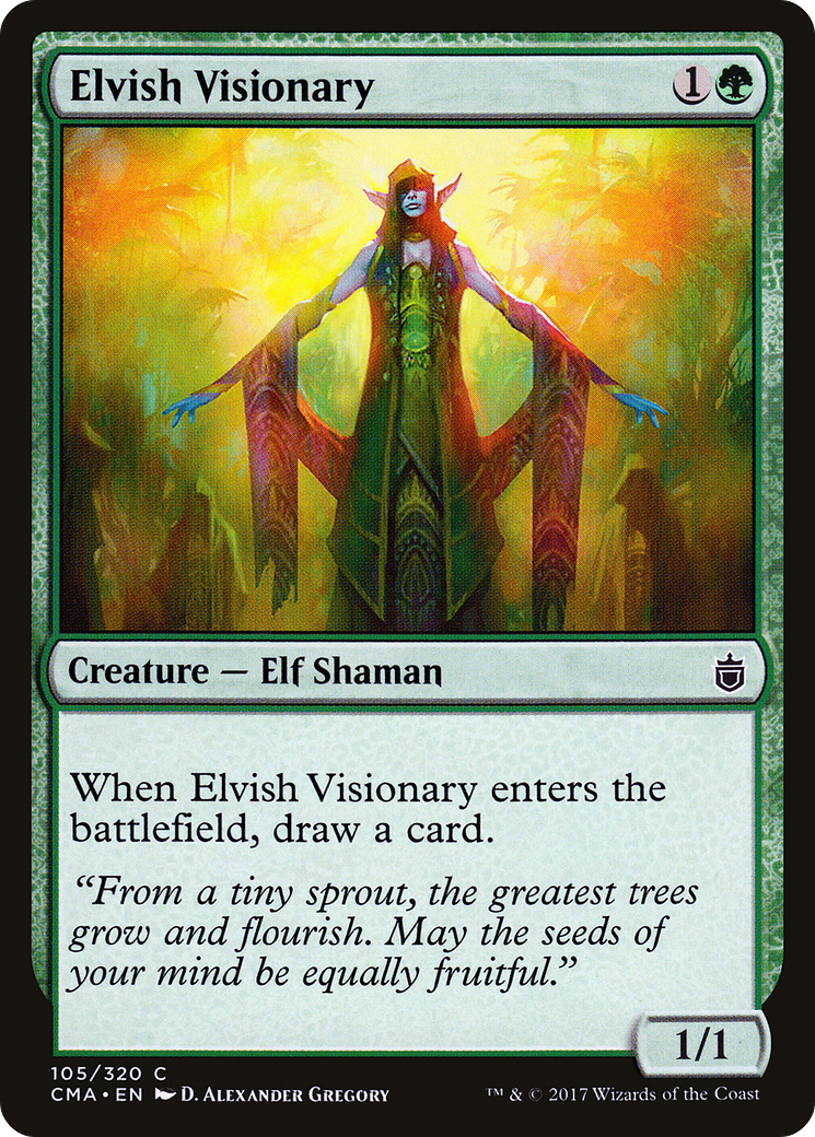 Image of Elvish Visionary (CMA-105) - Commander Anthology