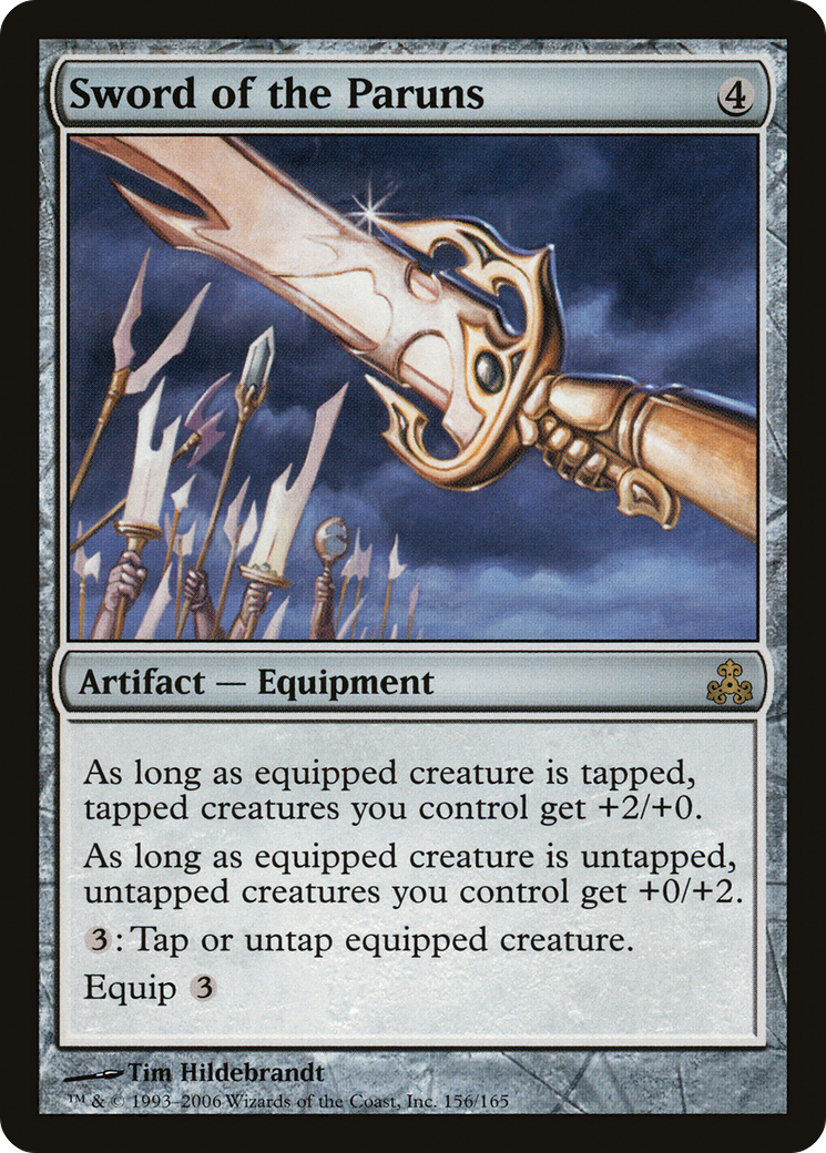 Image of Sword of the Paruns (GPT-156) - Guildpact Foil