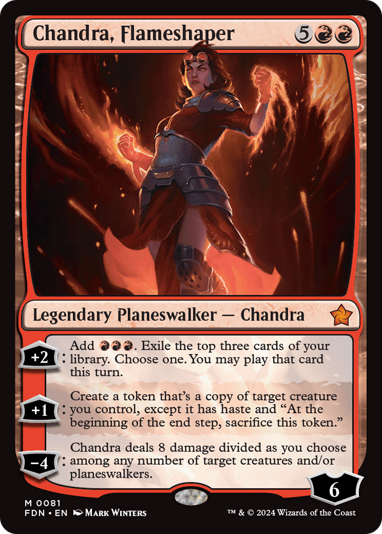 Image of Chandra, Flameshaper (FDN-081) - Foundations Foil