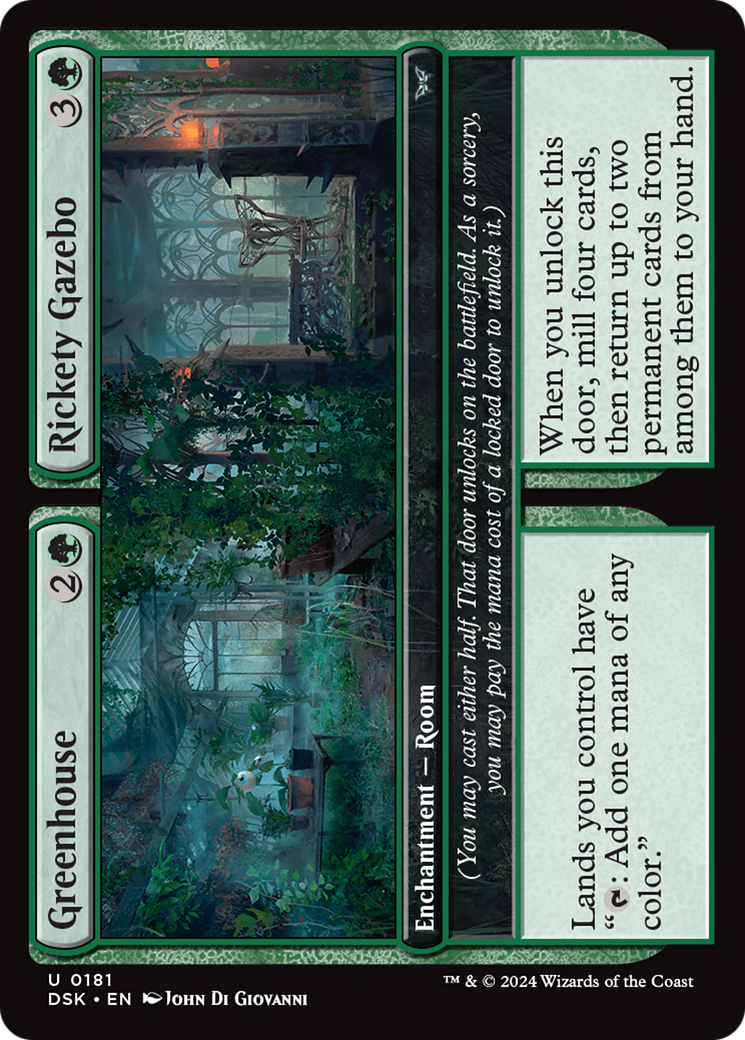Image of Greenhouse // Rickety Gazebo (DSK-181) - Duskmourn: House of Horror Foil