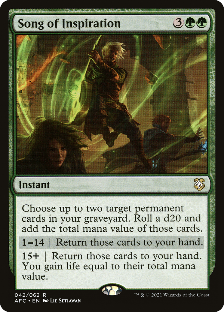 Image of Song of Inspiration (AFC-042) - Forgotten Realms Commander