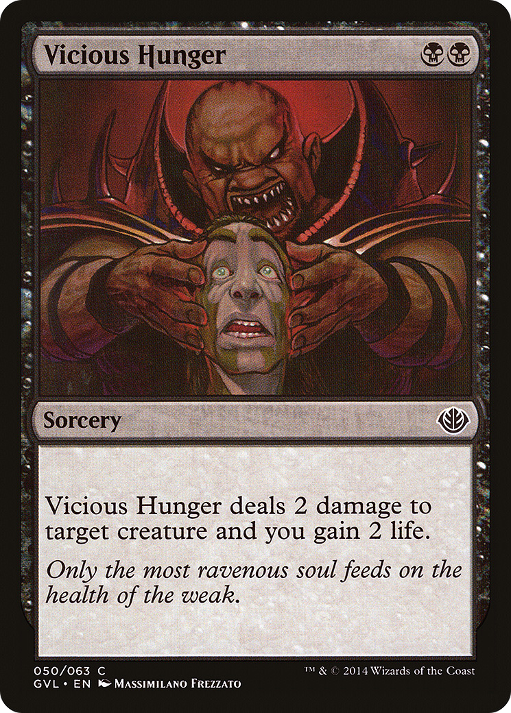 Image of Vicious Hunger (DD3-050) - Duel Decks Anthology: Garruk vs. Liliana