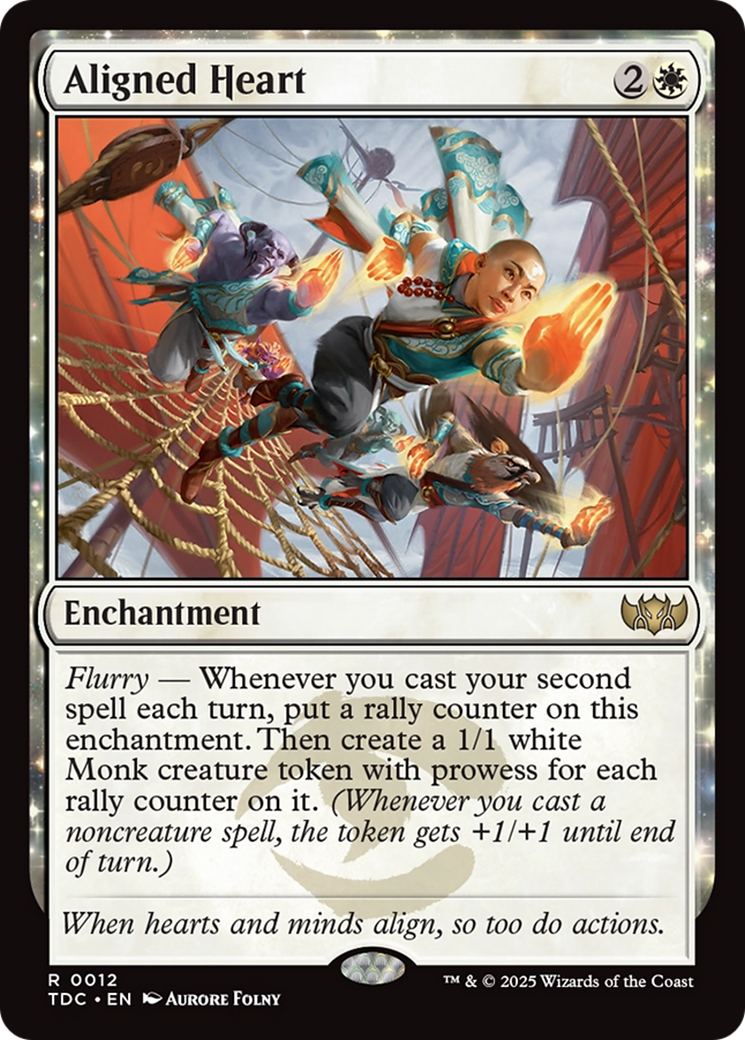 Image of Aligned Heart (TDC-012) - Commander: Tarkir: Dragonstorm: (enchantment)