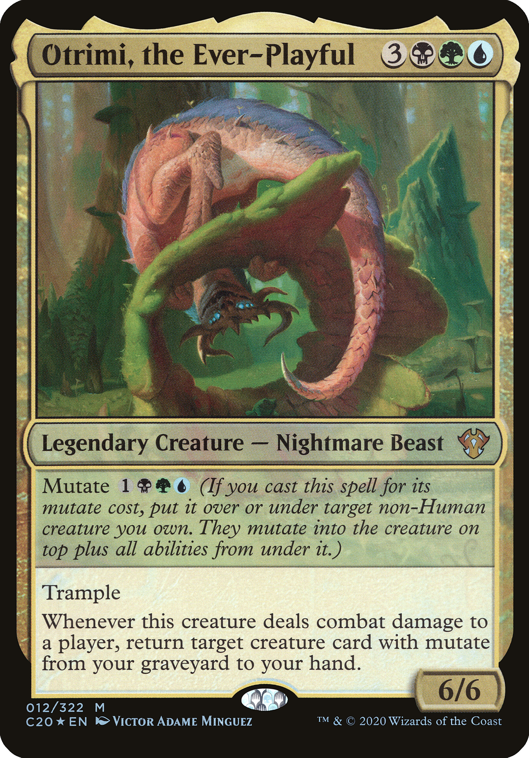Image of Otrimi, the Ever-Playful (Commander 2020) (OVER-012) - Commander 2020 Oversized Foil