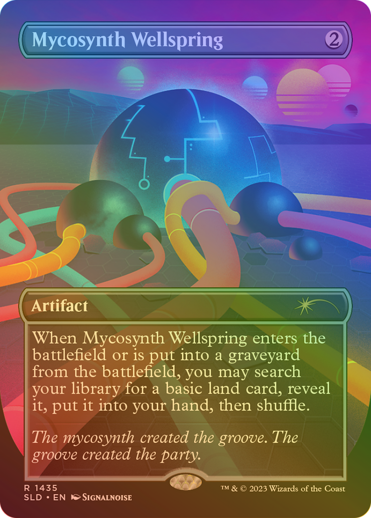 Image of Mycosynth Wellspring (Rainbow Foil) (SLD-1435★) - Secret Lair Drop (Borderless) Foil