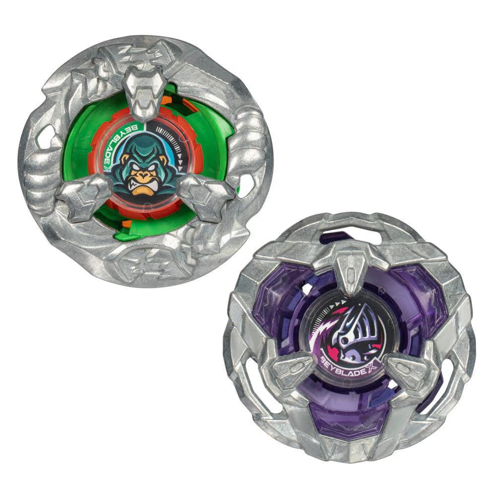 Image of Hasbro Beyblade X Yell Kong 3-60GB and Helm Knight 5-80T Top Dual Pack Set