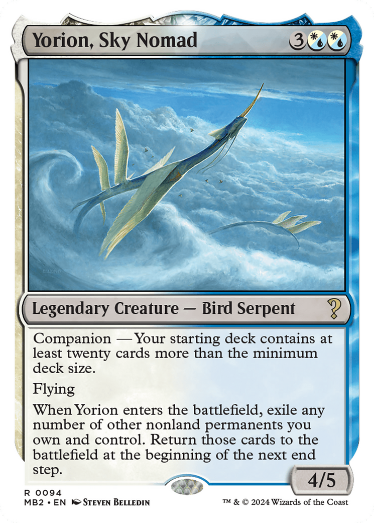 Image of Yorion, Sky Nomad (White Border) (MB2-094) - Mystery Booster 2: (companion)