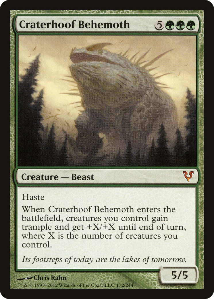 Image of Craterhoof Behemoth (AVR-172) - Avacyn Restored