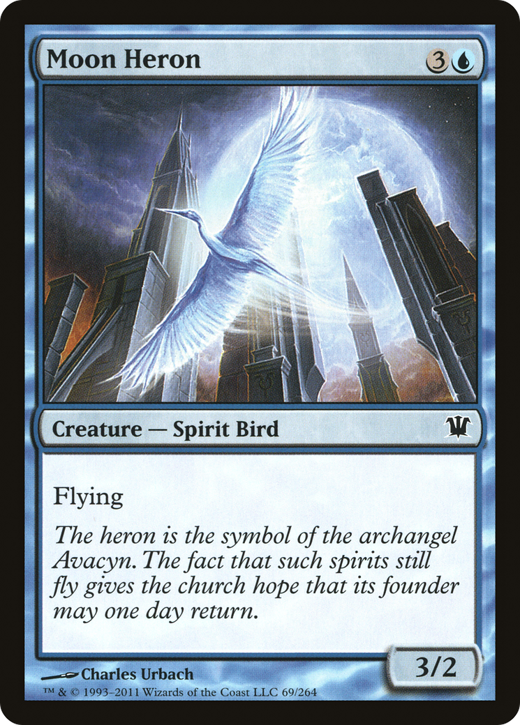 Image of Moon Heron (ISD-069) - Innistrad Foil
