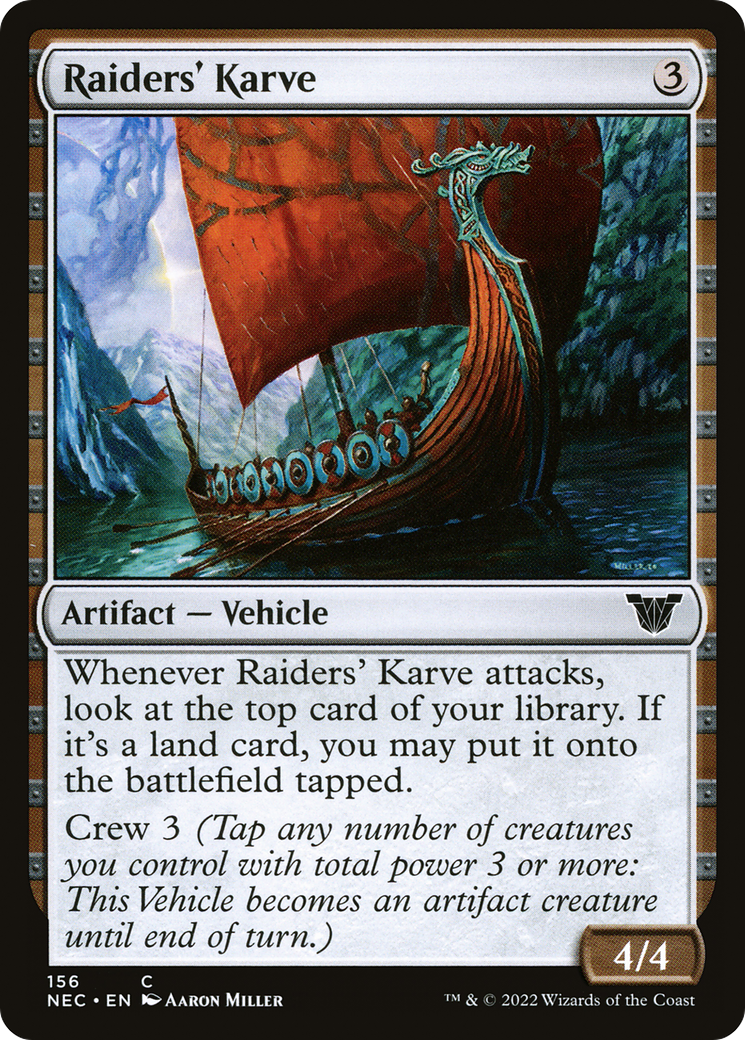 Image of Raiders' Karve (NEC-156) - Neon Dynasty Commander