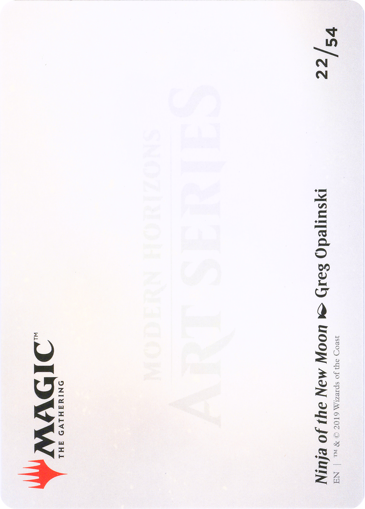 Image of Ninja of the New Moon // Ninja of the New Moon (AMH1-022) - Modern Horizons Art Series (Borderless)