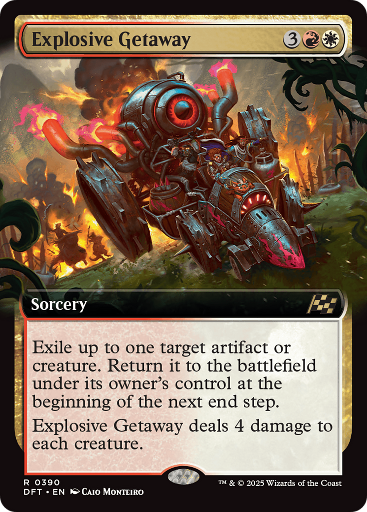 Image of Explosive Getaway (Extended Art) (DFT-390) - Aetherdrift: (Extended Art)