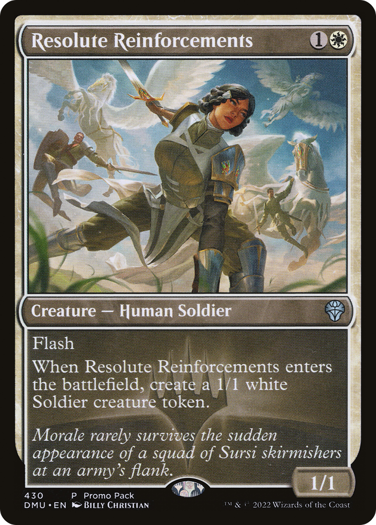 Image of Resolute Reinforcements (PPDMU-430) - Dominaria United Foil