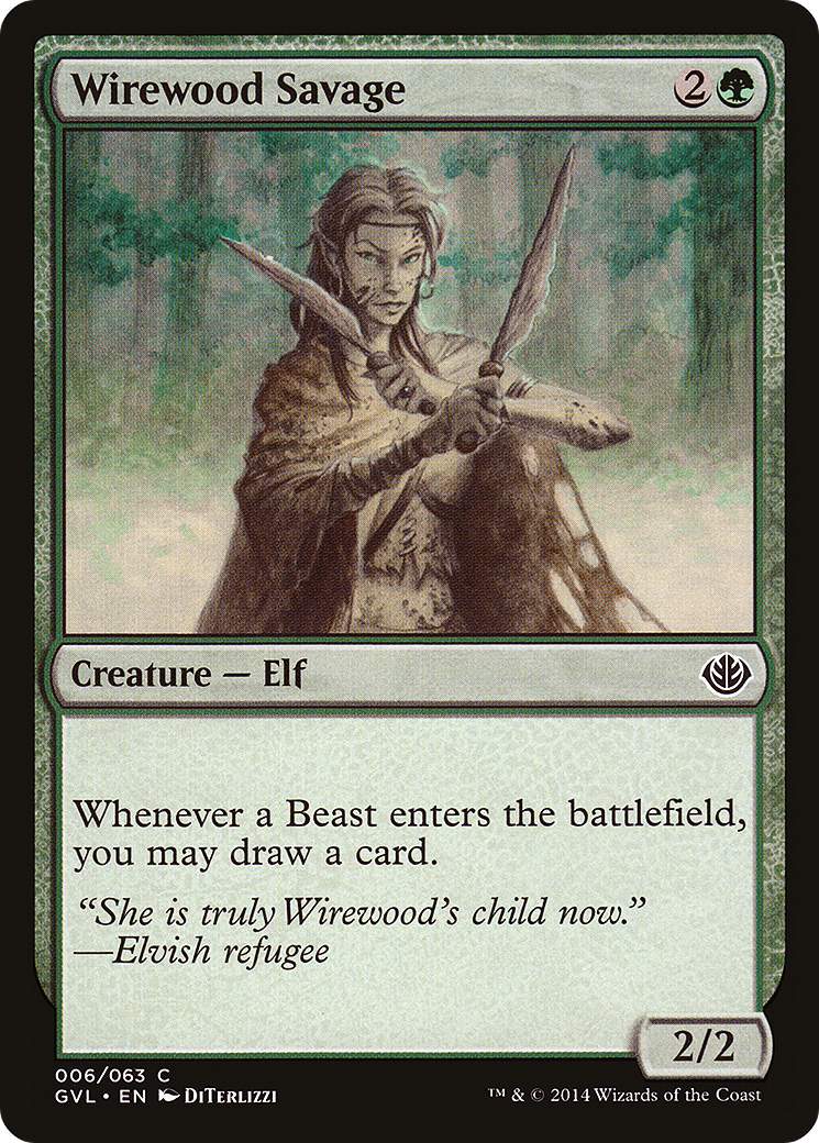 Image of Wirewood Savage (DD3-006) - Duel Decks Anthology: Garruk vs. Liliana